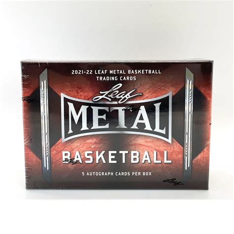 2021-22 leaf metal basketball hobby box|leaf metal basketball cards.